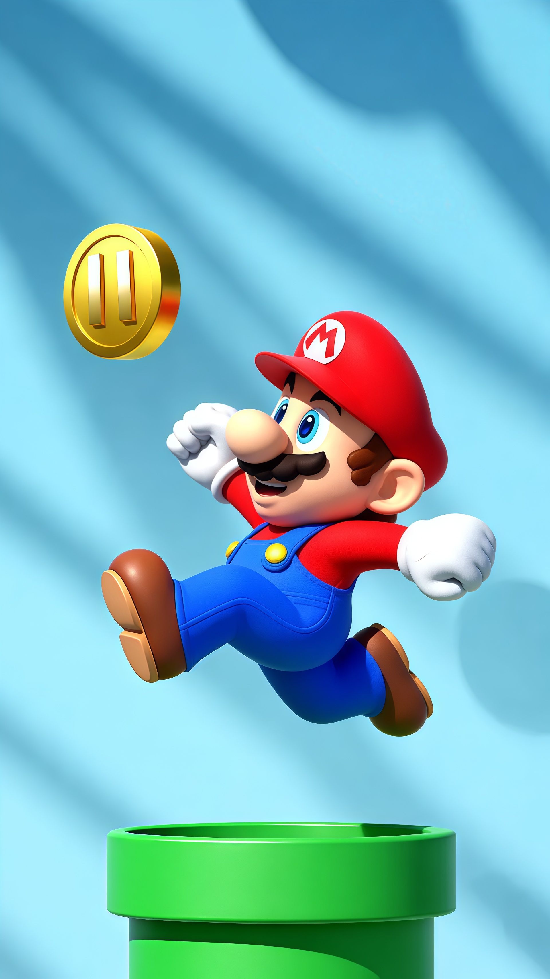 Super Mario Bros Pipe Jump Wallpaper