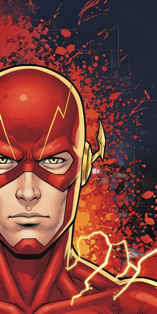 The Flash Comic Pop Art Wallpaper