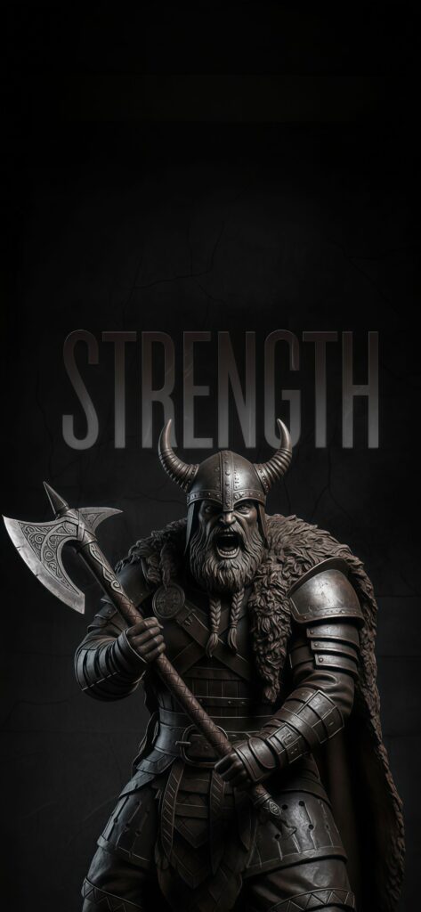 Viking Warrior Strength Wallpaper