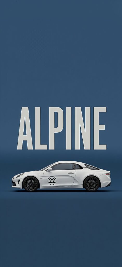 Alpine A110 Cup Blue Wallpaper
