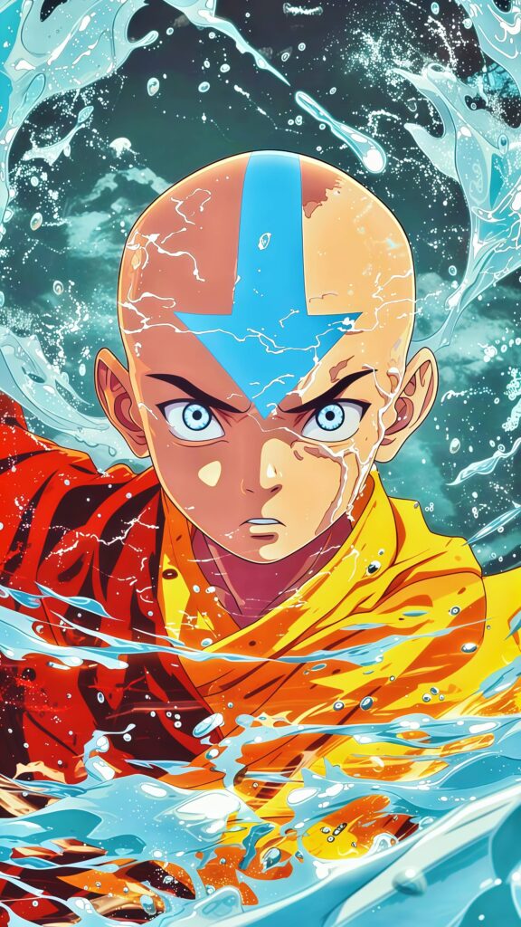 Avatar Aang Waterbending Live Wallpaper