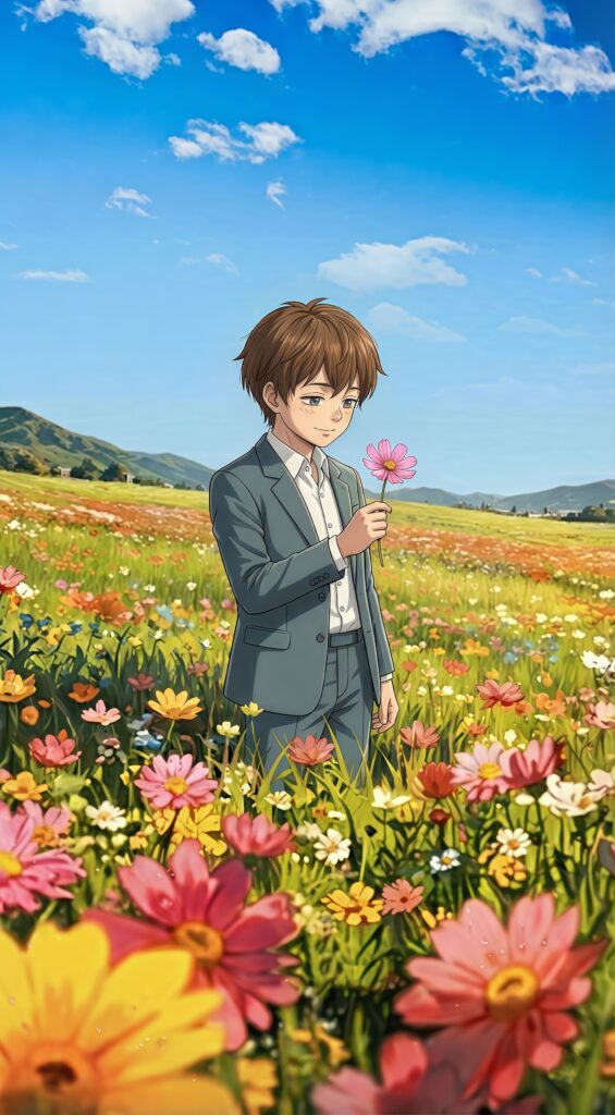 Damian Desmond Flower Field Wallpaper