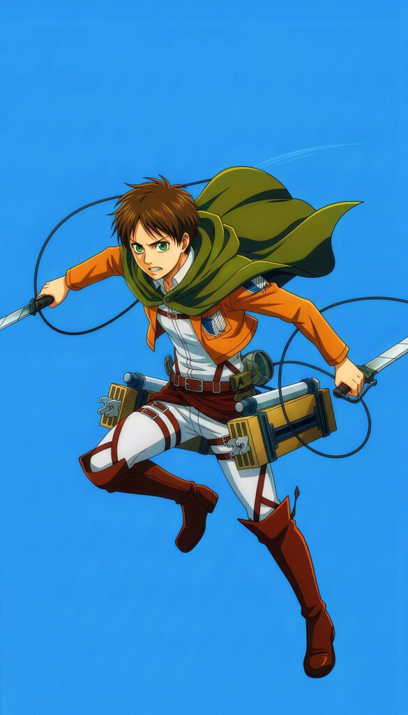 Eren Yeager Attack on Titan Battle Wallpaper
