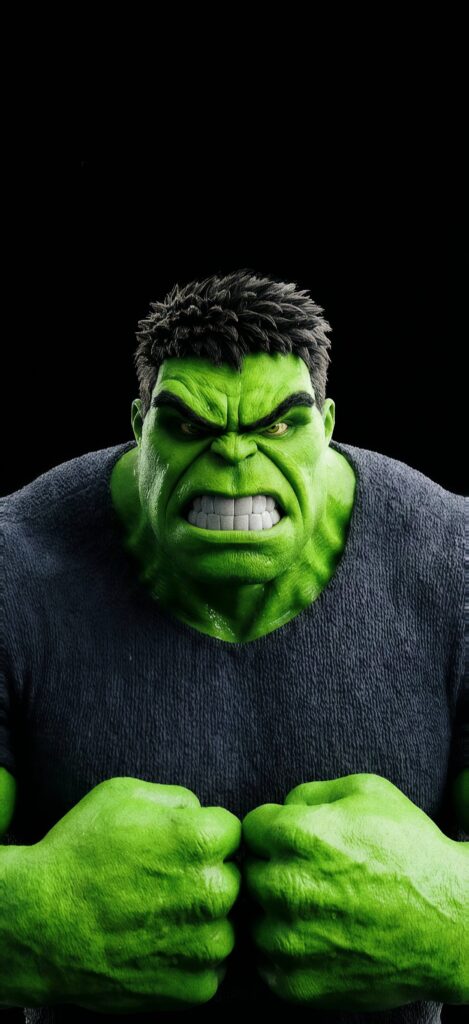 Hulk Angry Close-up Wallpaper