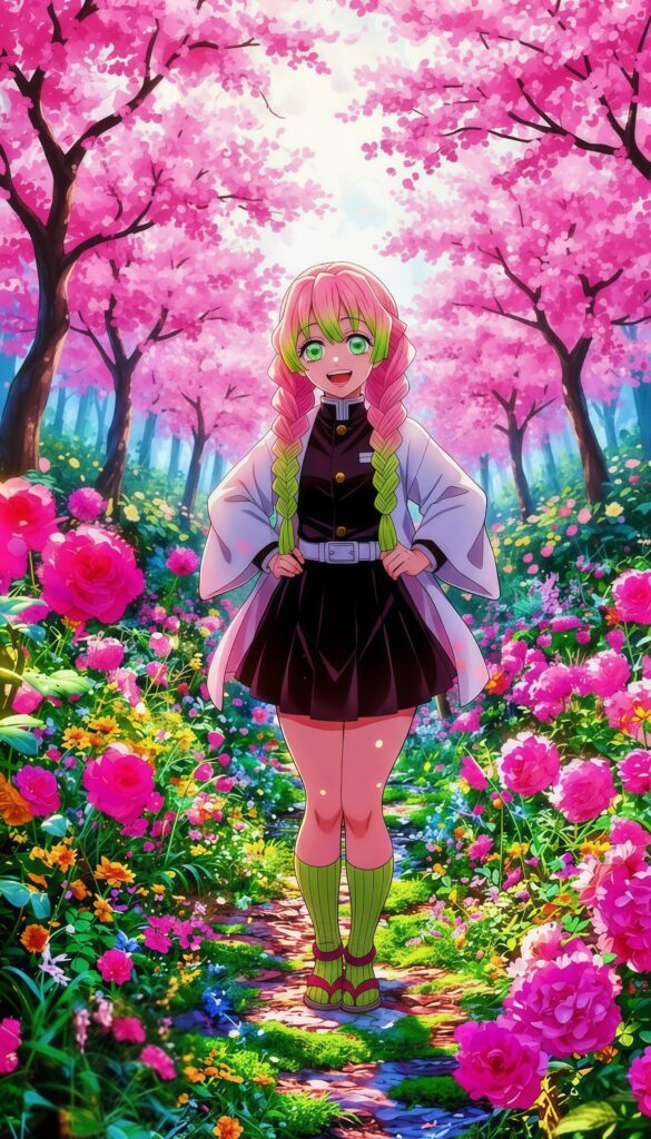 Mitsuri Kanroji Aesthetic Wallpaper