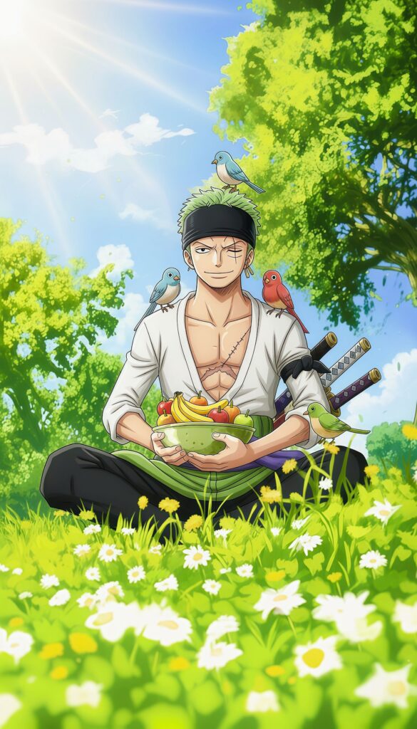 Roronoa Zoro One Piece Picnic Wallpaper