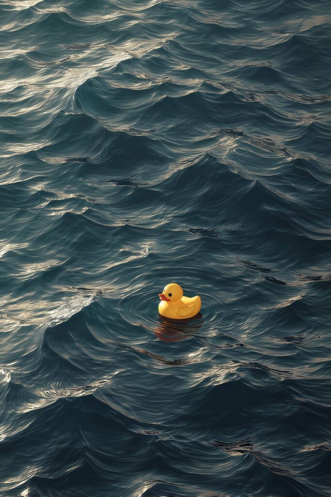 Rubber Duck Floating Ocean Live Wallpaper