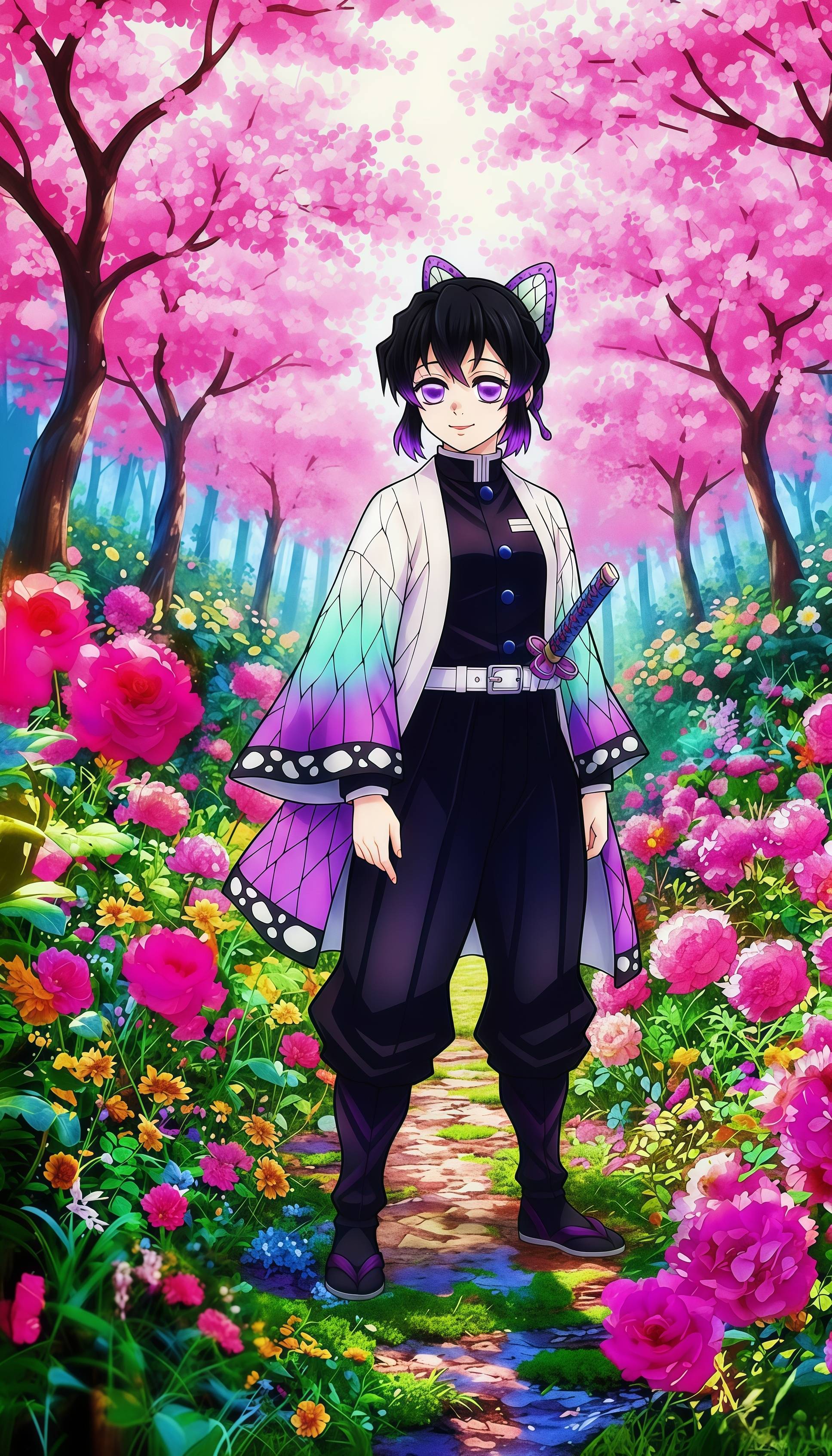 Shinobu Kocho Aesthetic Wallpaper