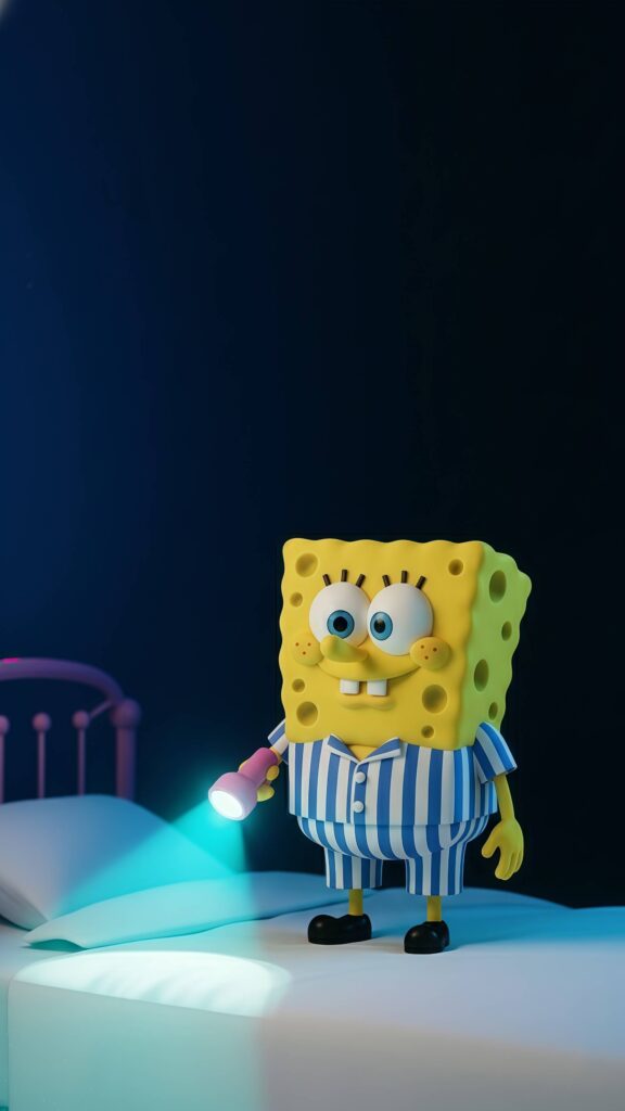 SpongeBob Flashlight Search Live Wallpaper