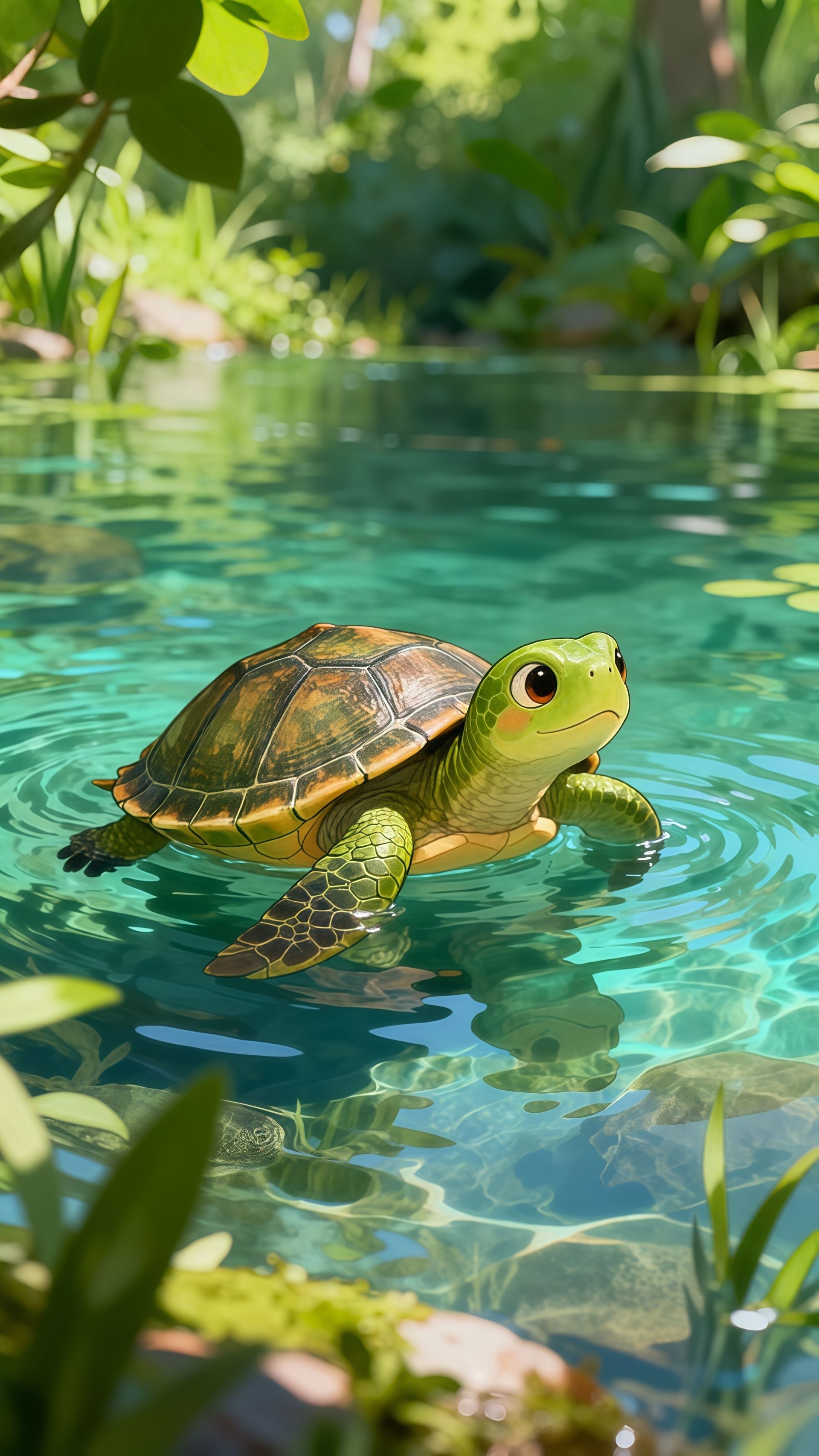 Cute Baby Sea Turtle Live Wallpaper