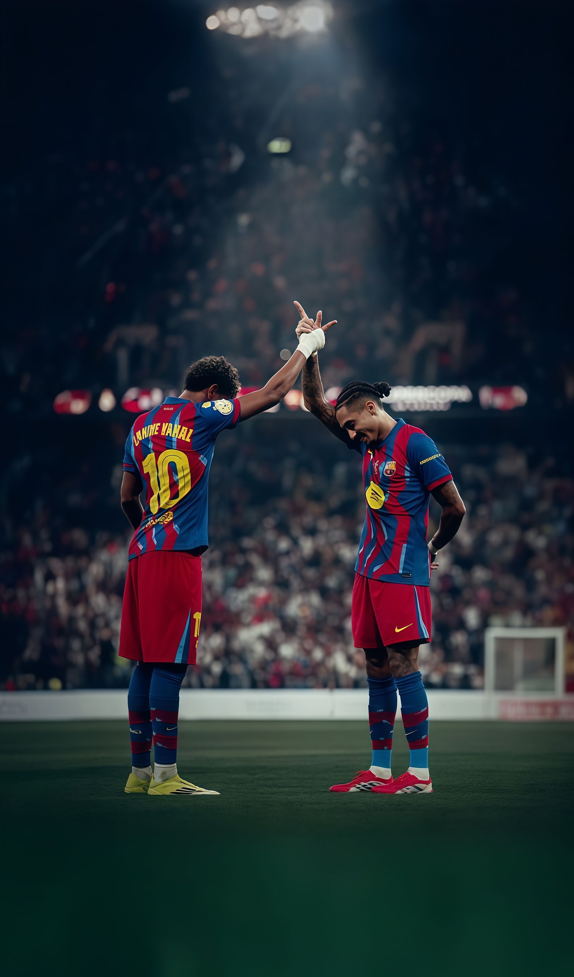 FC Barcelona Lamine Yamal and Raphinha Live Wallpaper