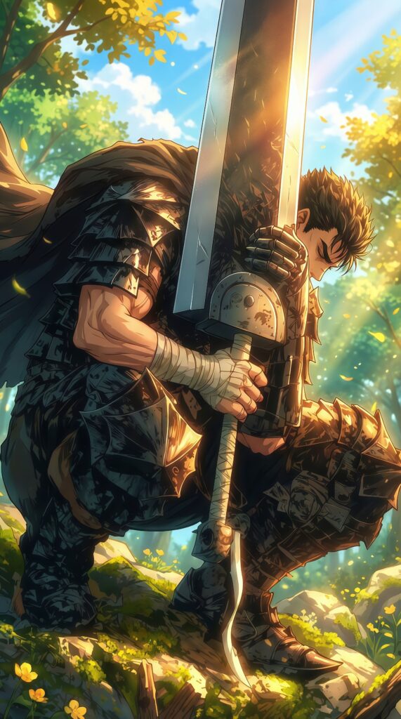 Guts Berserk Dragon Slayer Forest Wallpaper