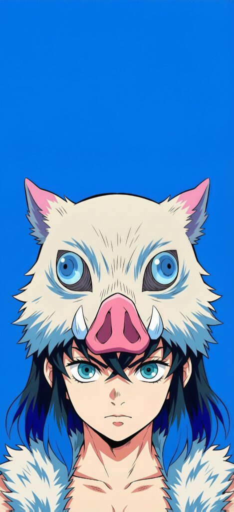 Inosuke Hashibira Boar Mask Wallpaper