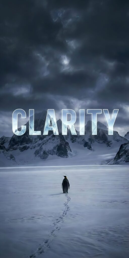 Lonely Penguin Clarity Wallpaper
