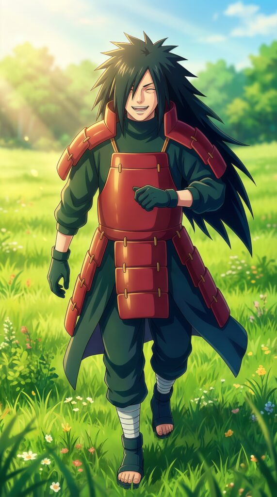 Madara Uchiha Peaceful Field Anime Wallpaper