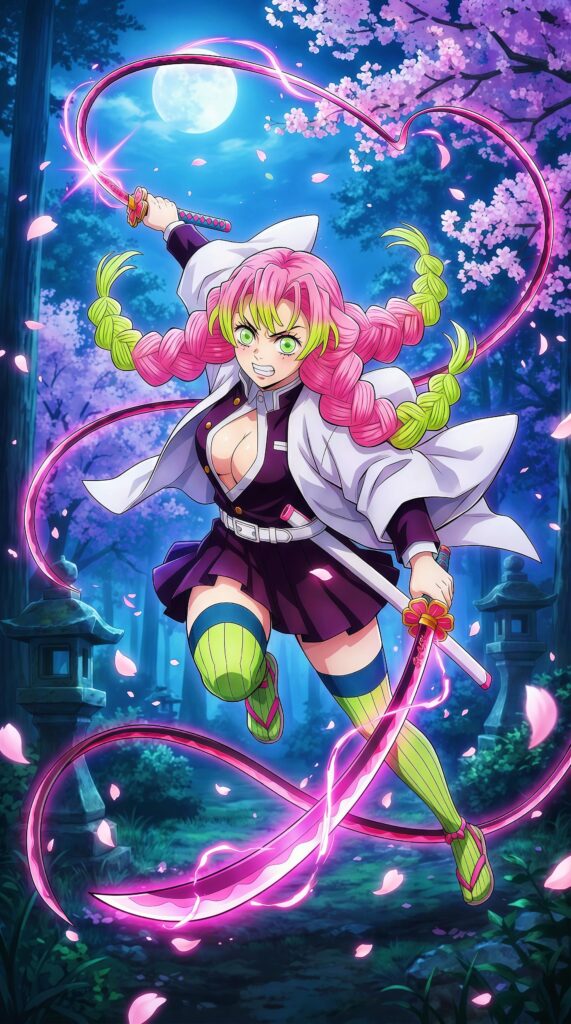 Mitsuri Kanroji Love Breathing Wallpaper