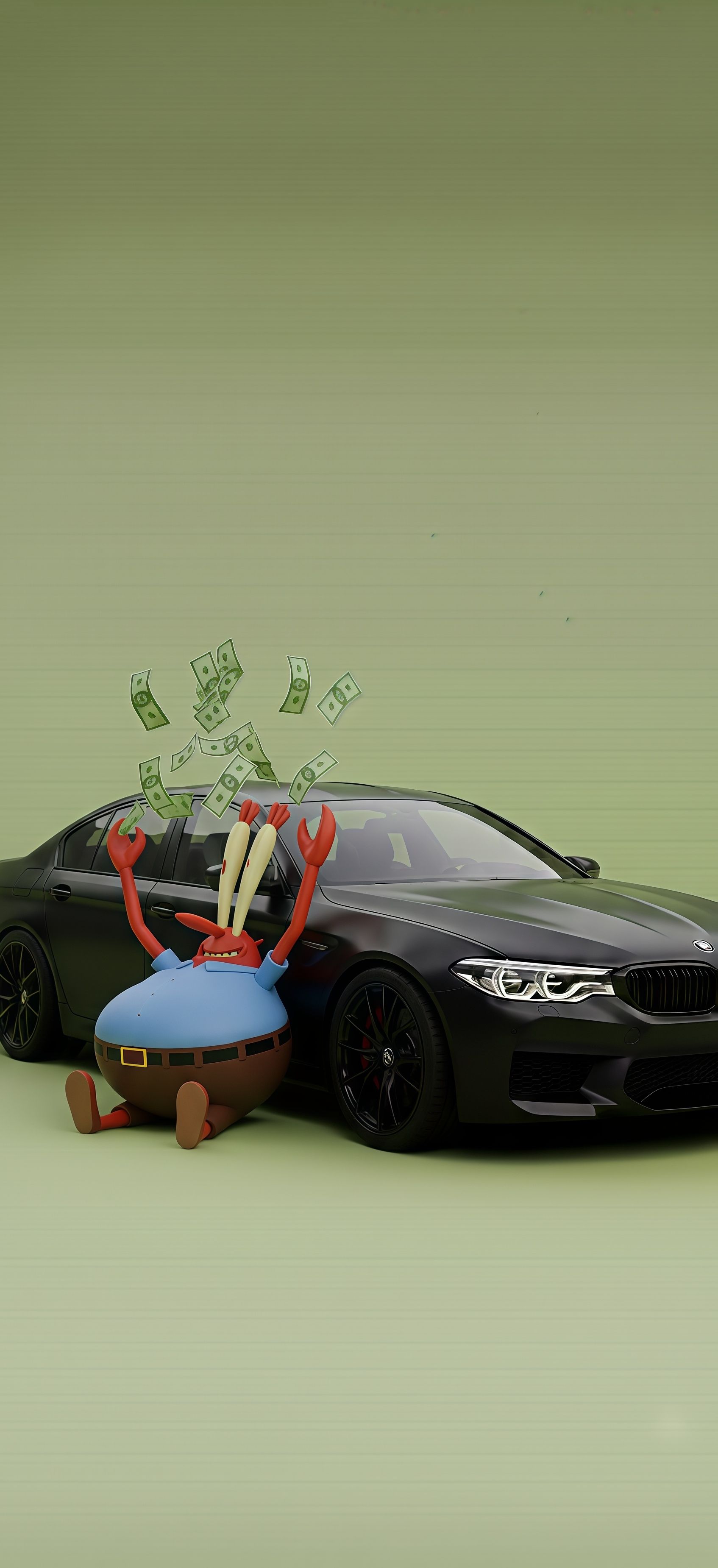 Mr. Krabs BMW M5 Wallpaper