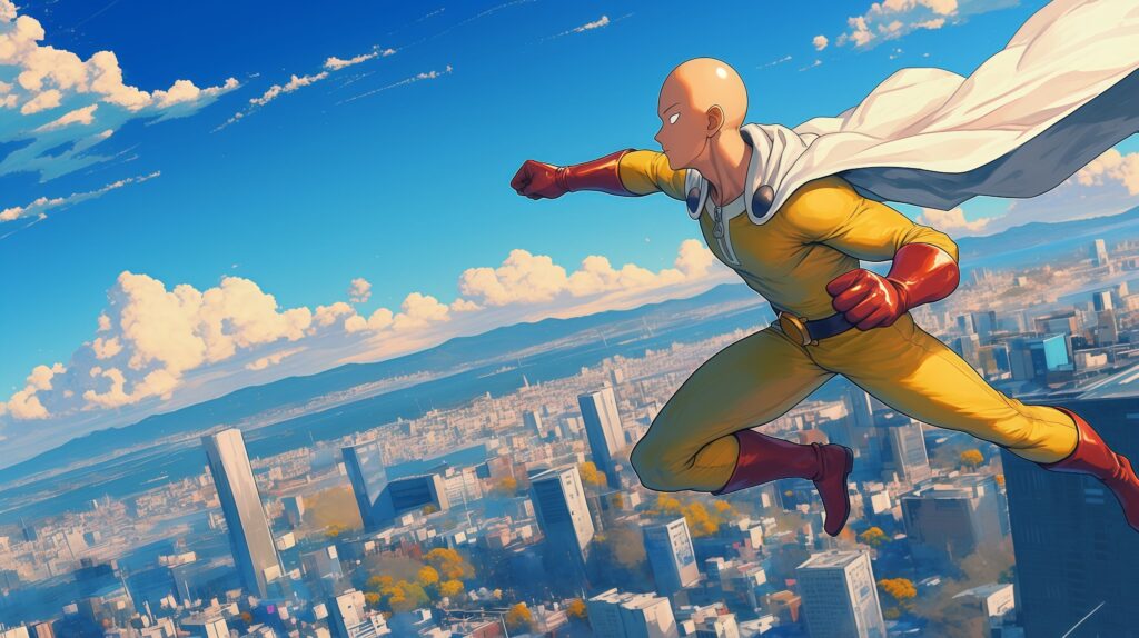 One Punch Man Saitama Desktop Wallpaper