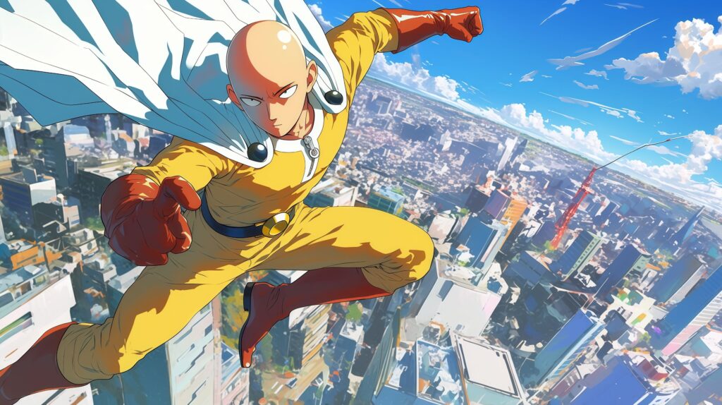 Saitama One Punch Man Desktop Wallpaper