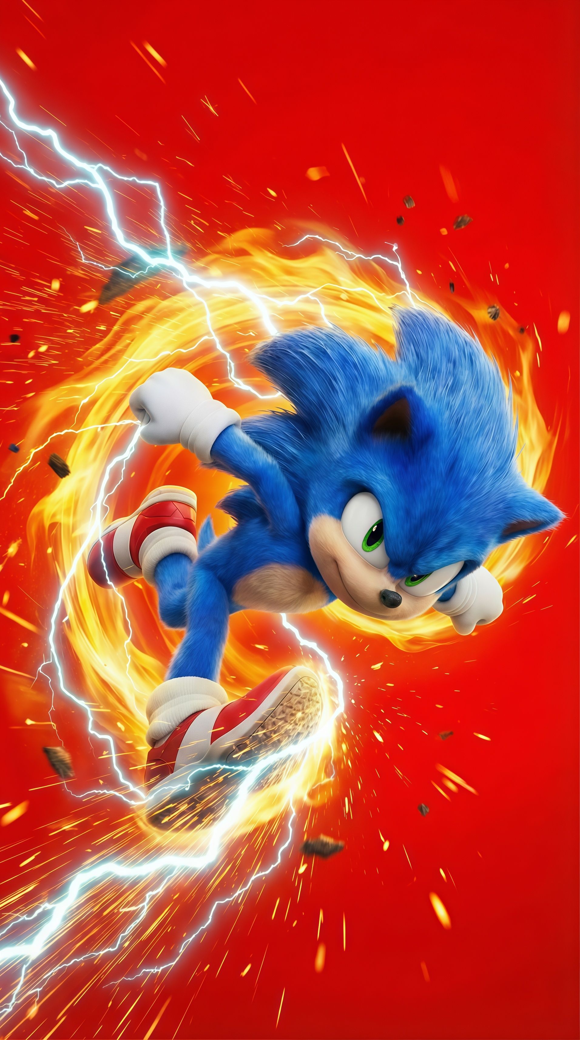 Sonic the Hedgehog Action Streak Wallpaper