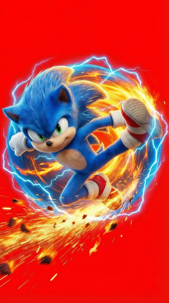 Sonic the Hedgehog Spin Dash Wallpaper