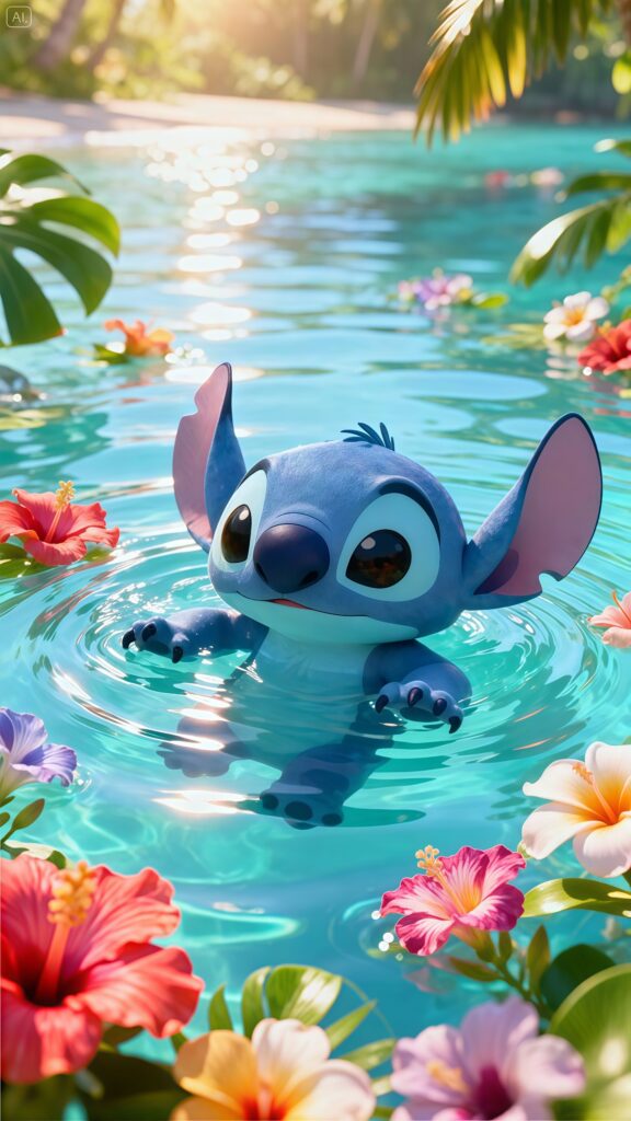 Stitch Tropical Summer Live Wallpaper