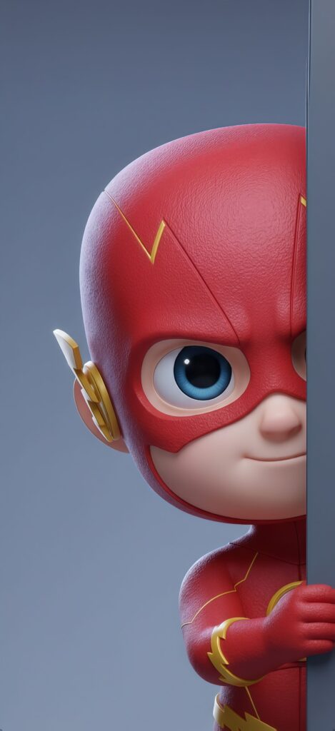 The Flash 3D Chibi Mobile Wallpaper