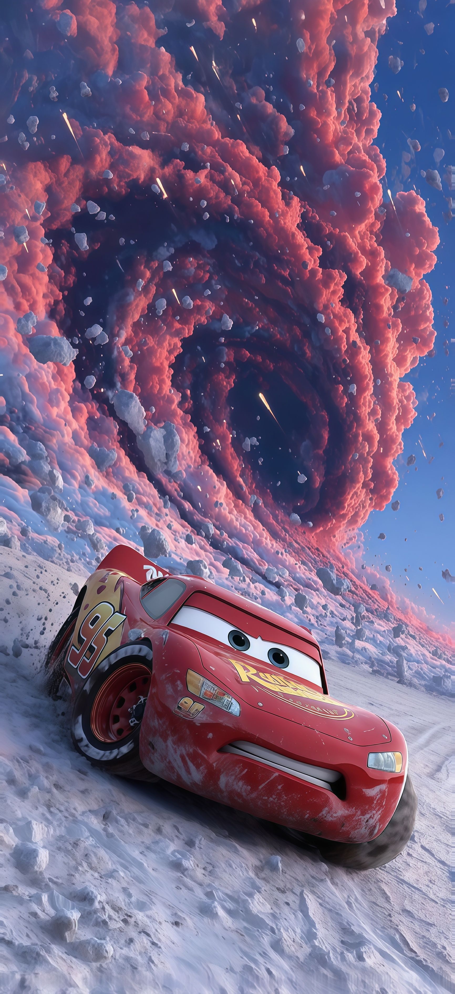 Lightning McQueen Cosmic Race Wallpaper