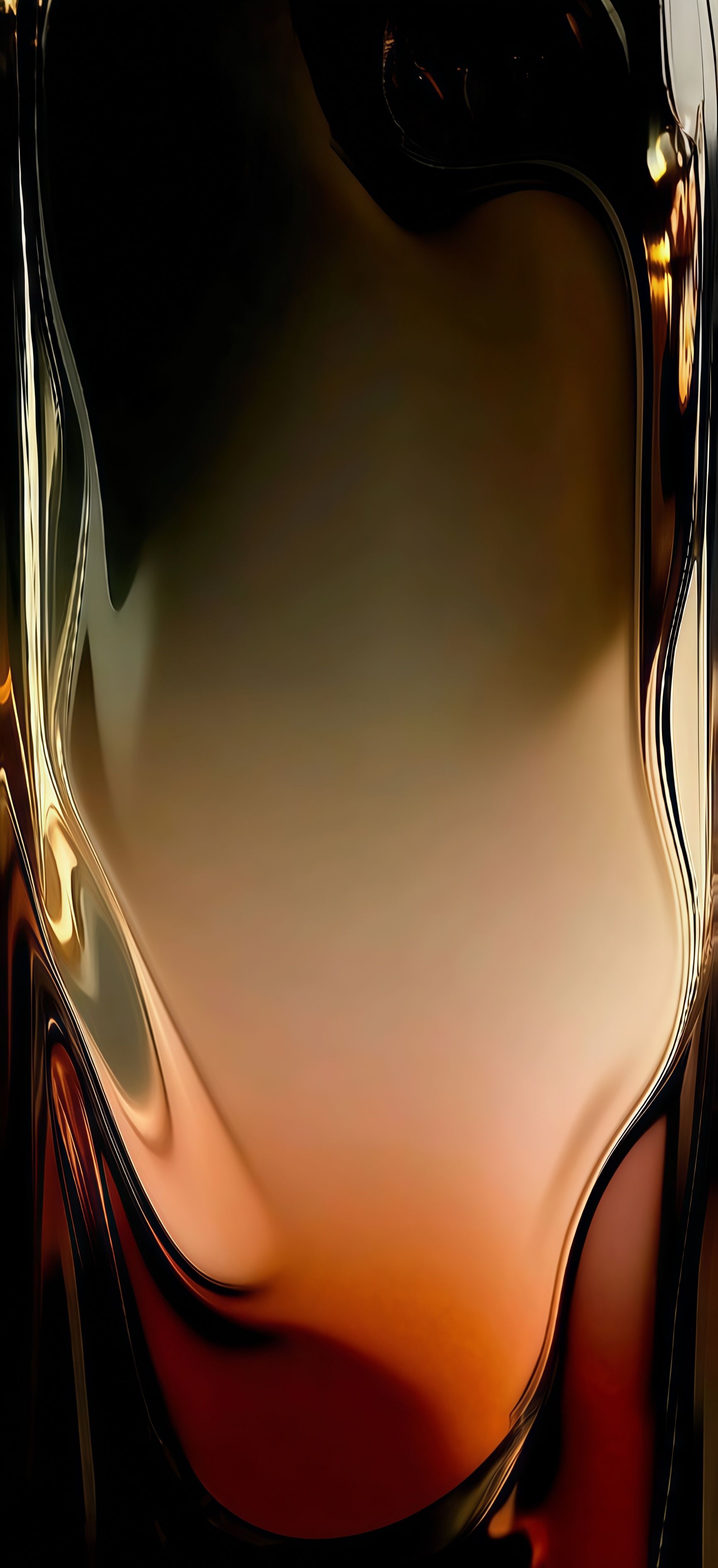 Liquid Gold Abstract Wallpaper