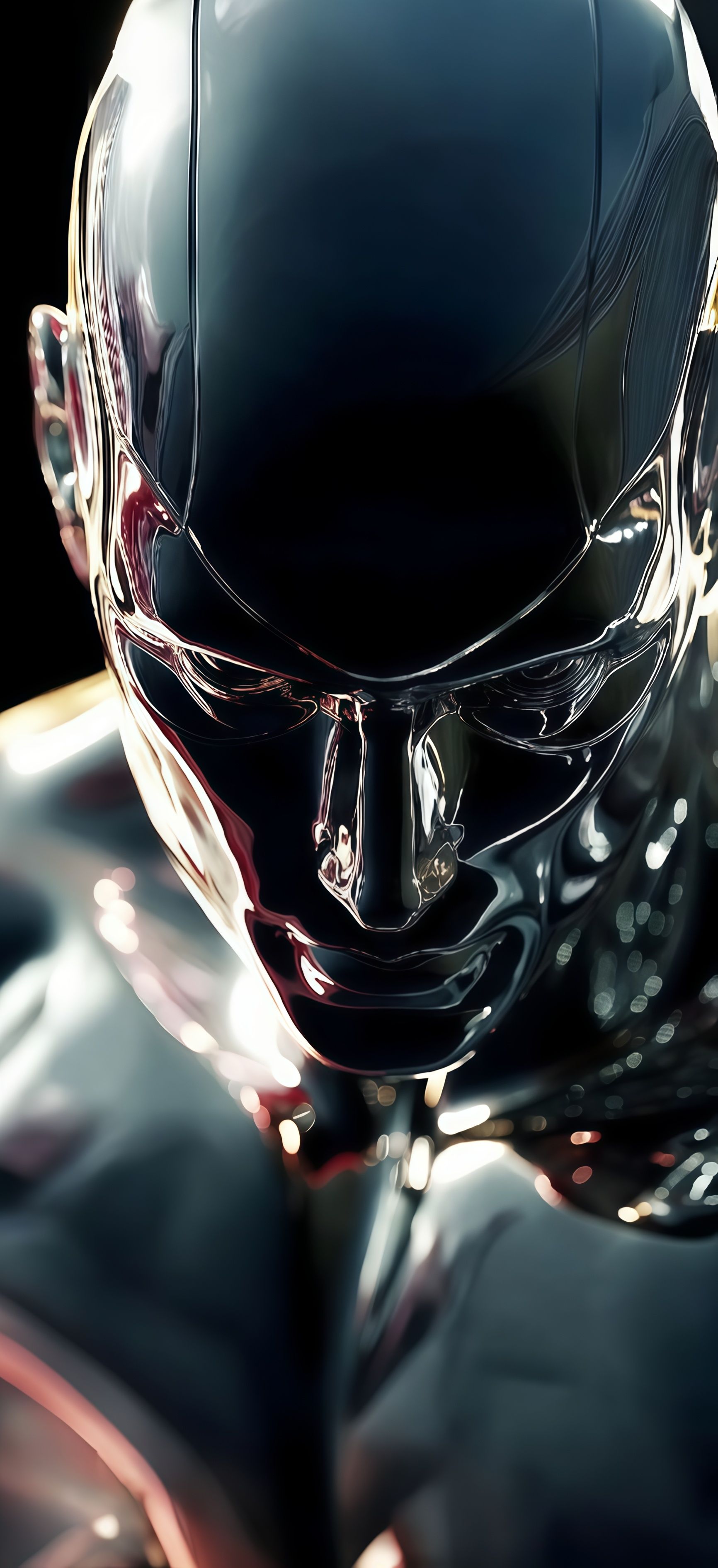 Silver Surfer Chrome Portrait Wallpaper