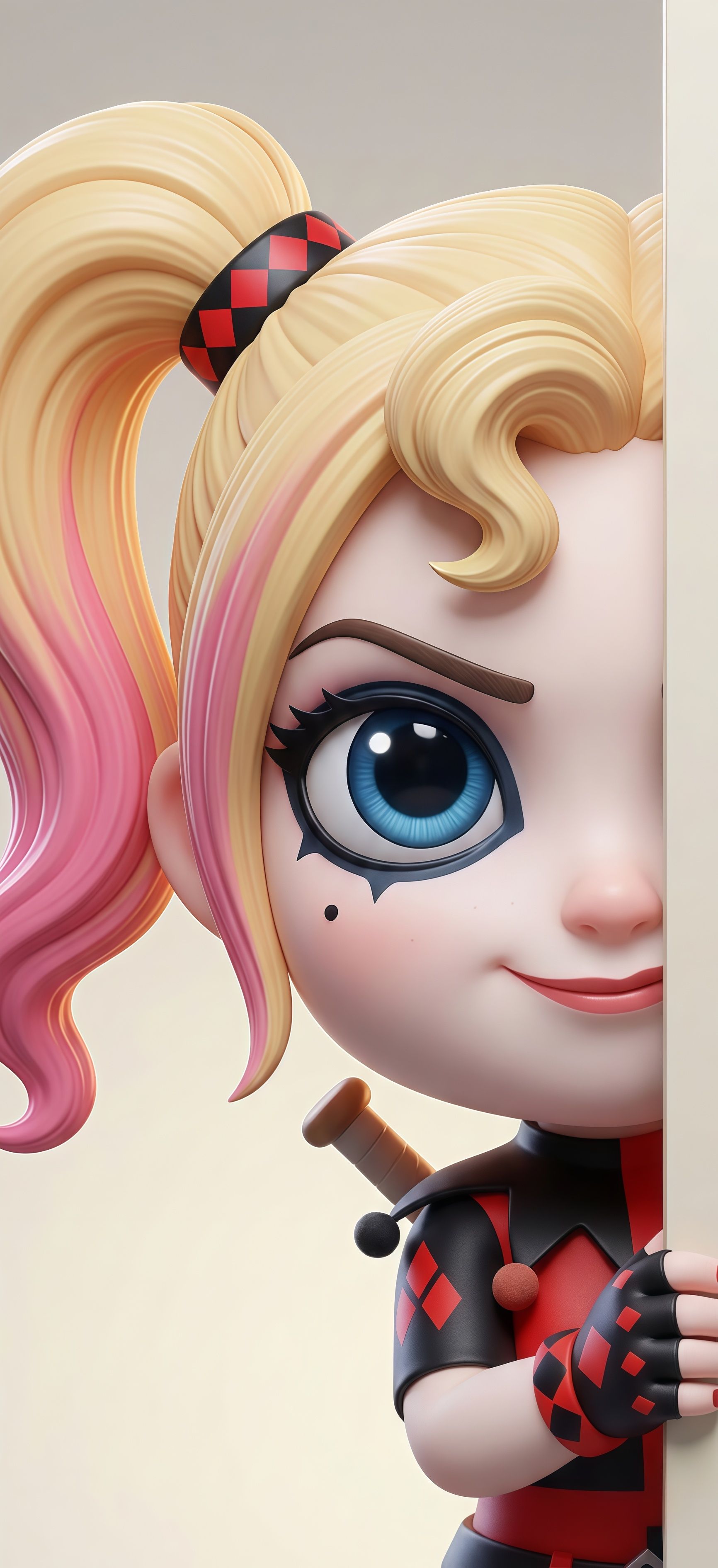 Chibi Harley Quinn 3D Wallpaper