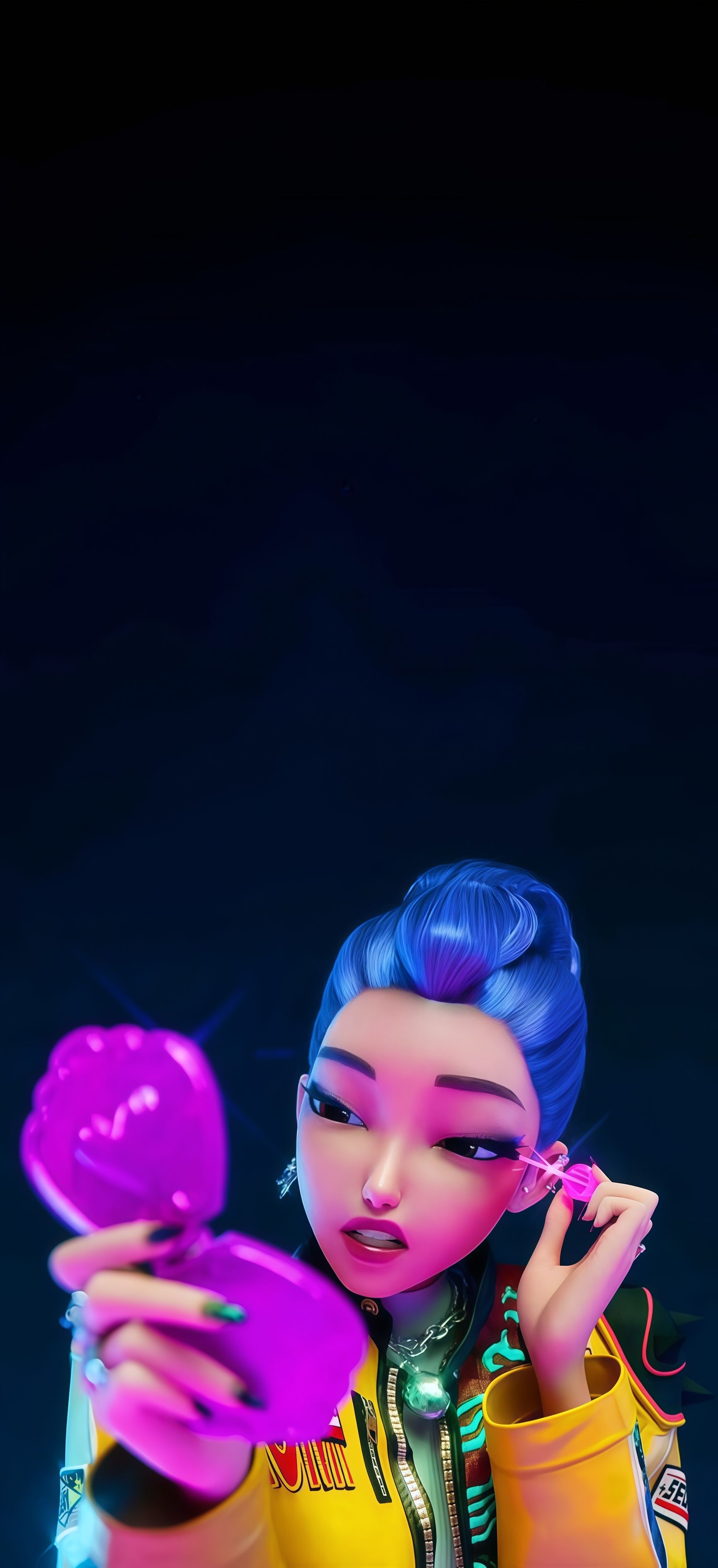 Mira K-Pop Demon Hunter Makeup Wallpaper