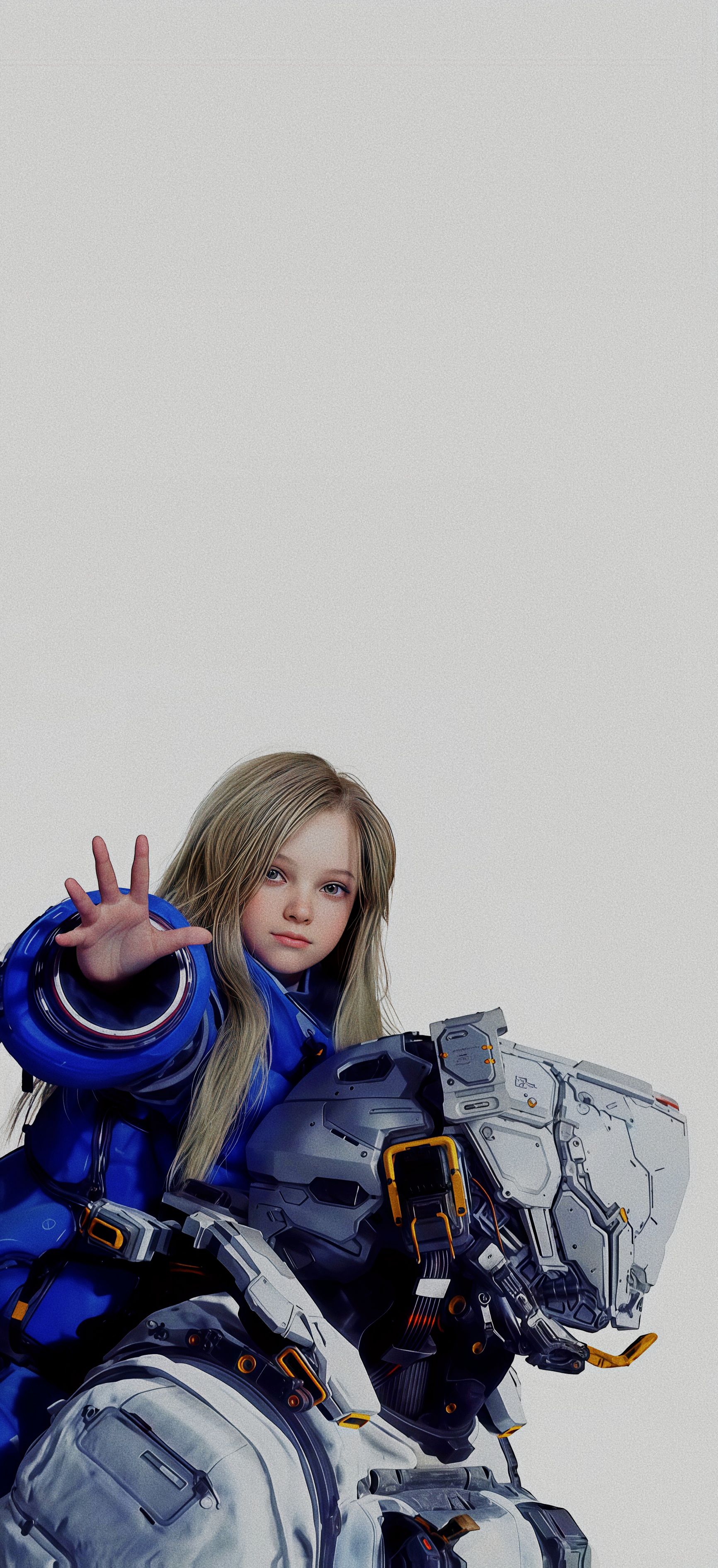 Diana Minimalist Portrait Wallpaper