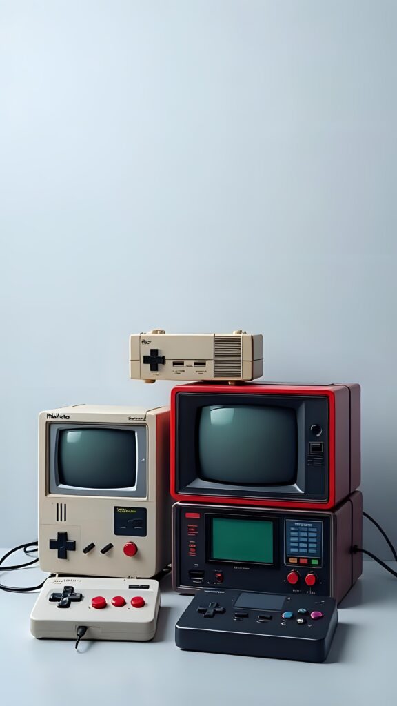 Retro Game Console Wallpaper