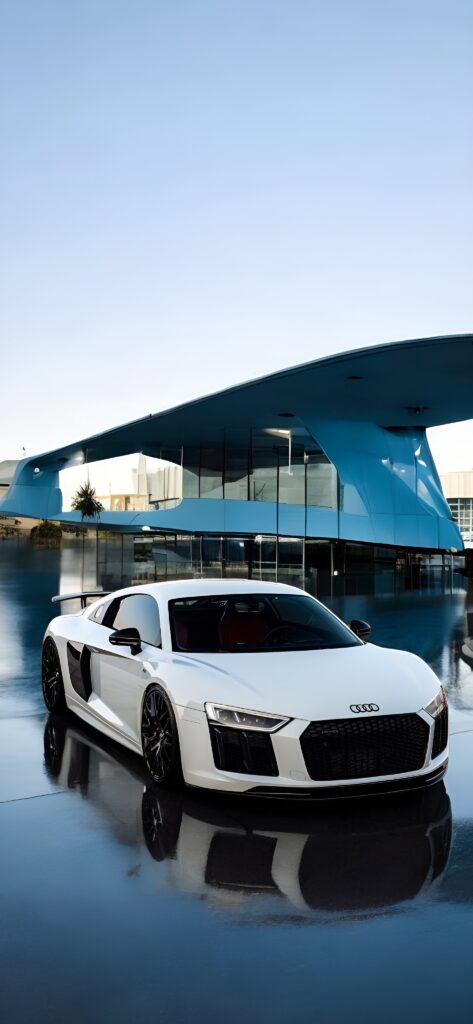 Luxurious White Audi R8