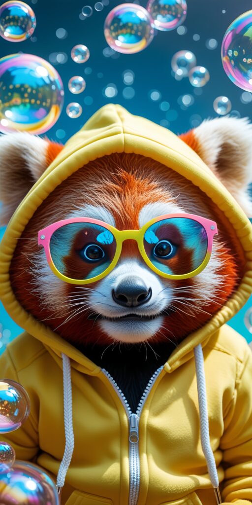 Fluffy Red Panda wallpaper