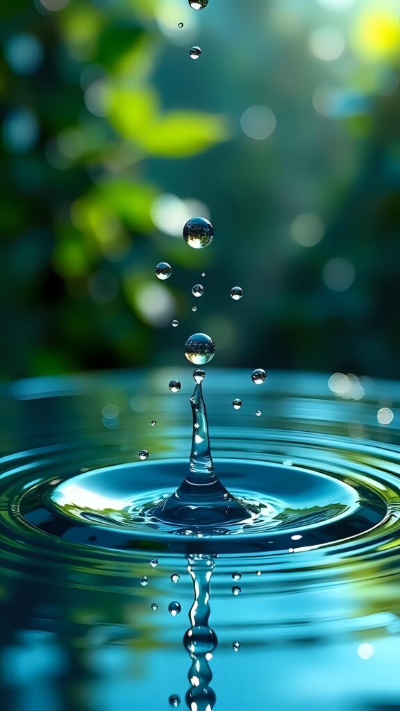 3D Water Droplet Effect Wallpaper