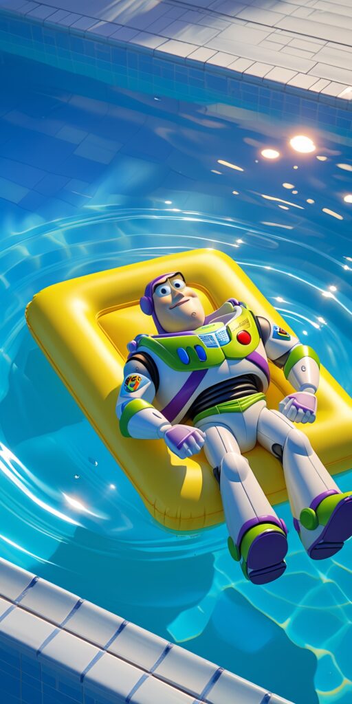Buzz Lightyear Pool Wallpaper