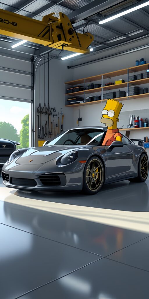 Porsche 911 Simpson Wallpaper