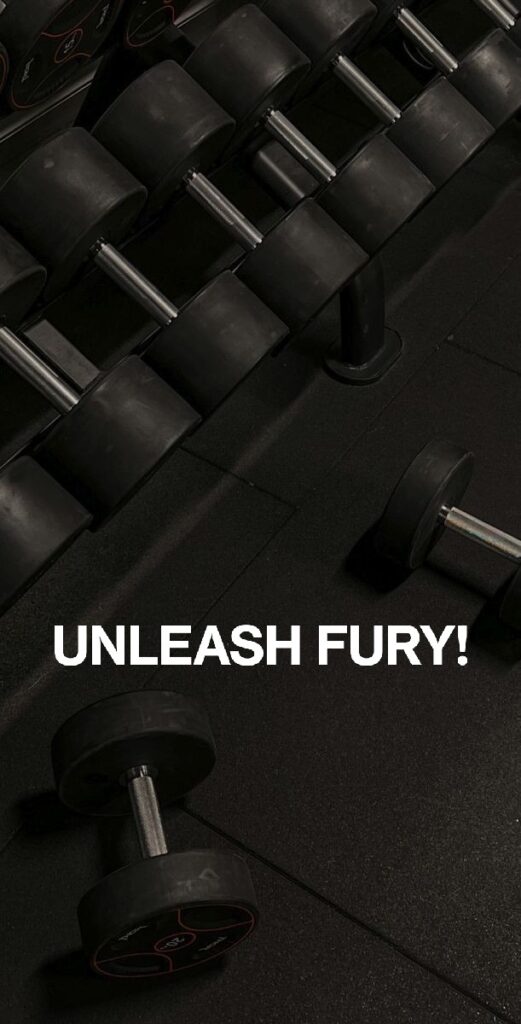 UNLEASH FURY! Dumbbell Wallpaper
