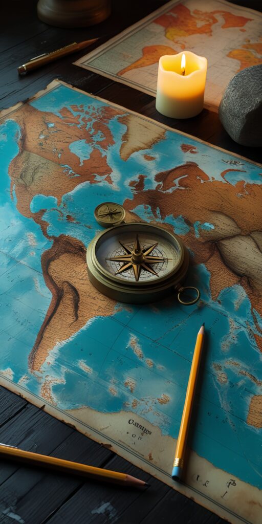 Vintage World Map Wallpaper