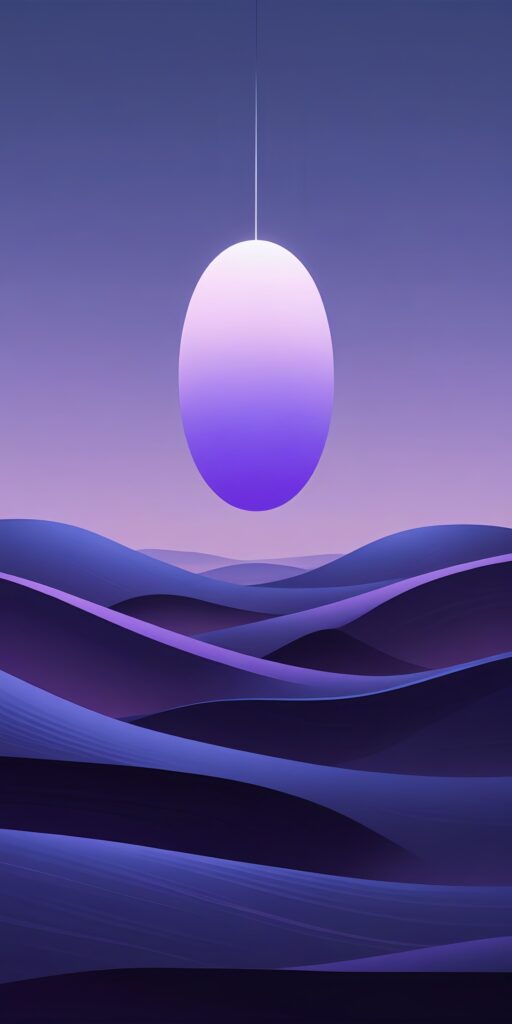 Abstract Purple Landscape Orb Wallpaper