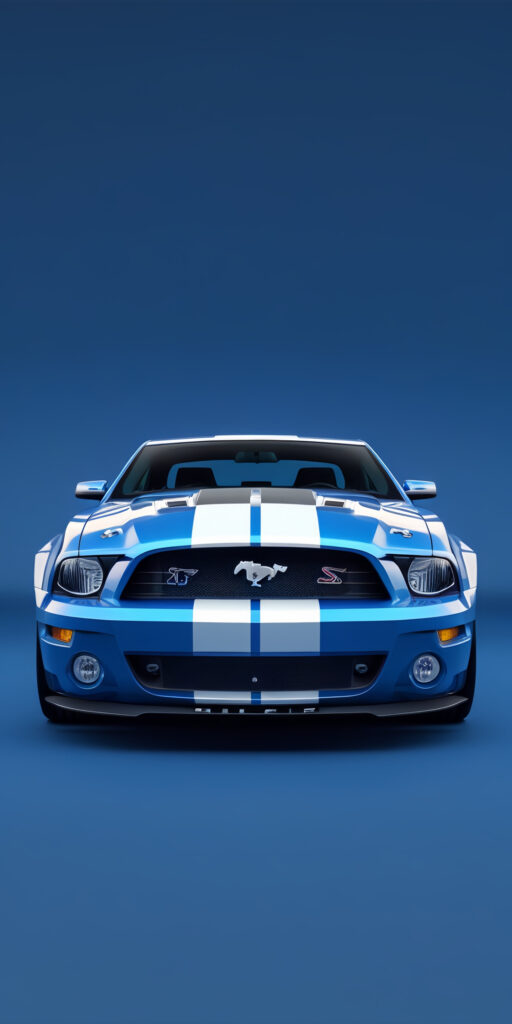 Blue Shelby Mustang Wallpaper