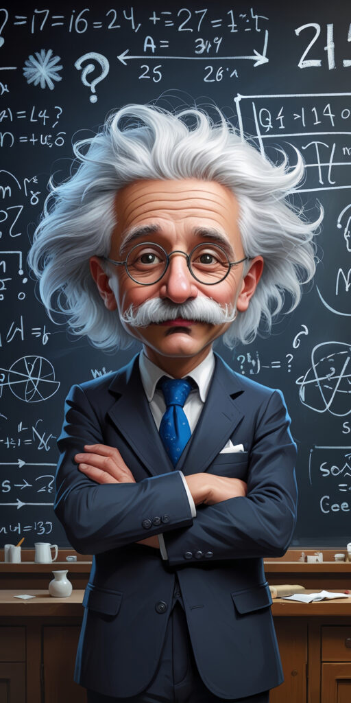 Cartoon Albert Einstein Wallpaper