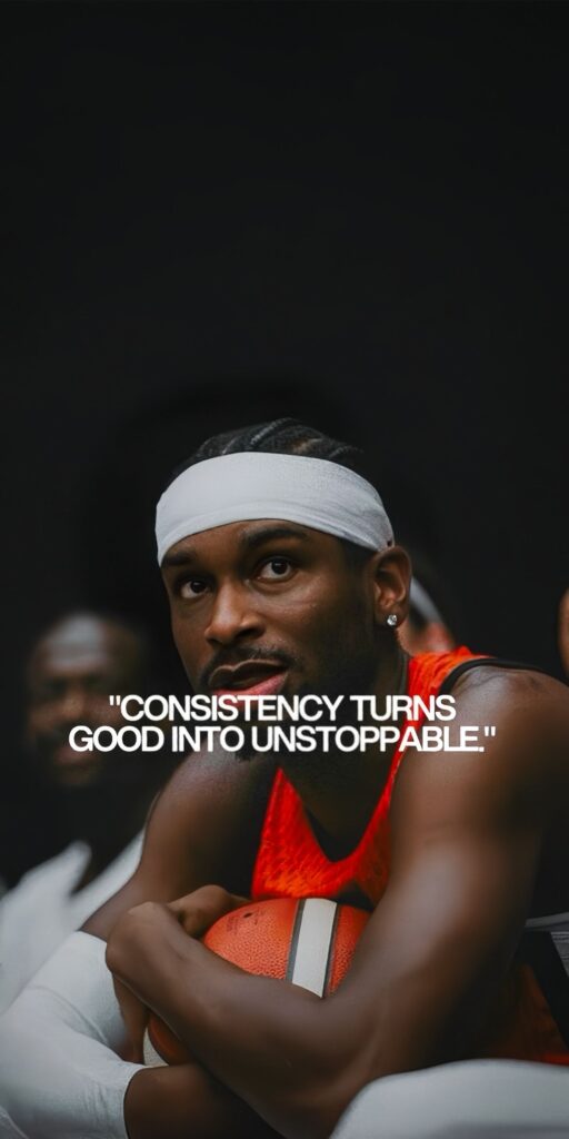 Consistency Basketball Quote Wallpaper