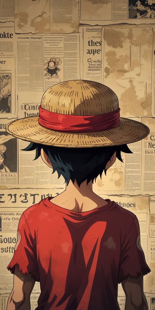 Monkey D. Luffy Back View Wallpaper