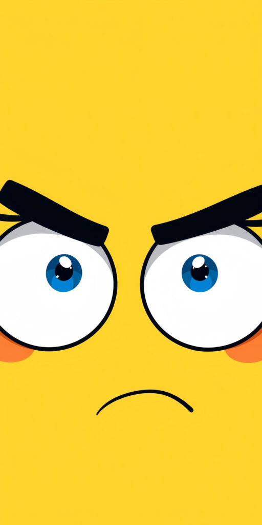 Expressive Angry Emoji Wallpaper