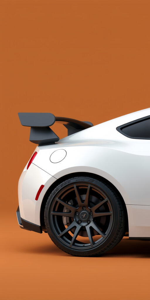 Sleek White Sports Car Wallpaper