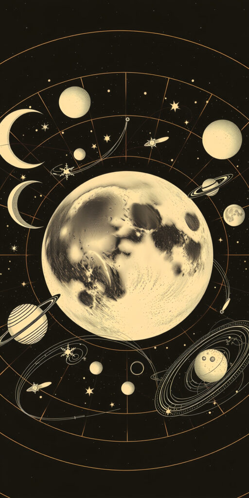 Vintage Celestial Map Wallpaper