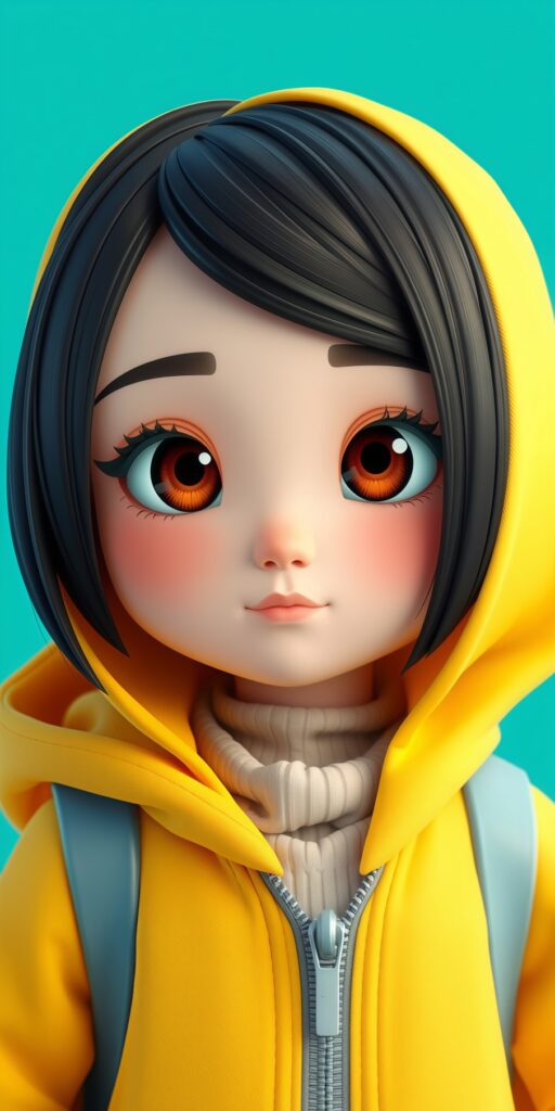 Cute 3D Girl Wallpaper